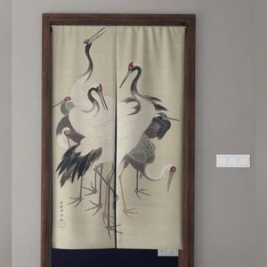 Cranes Birds Japanese Noren Split Curtain Asian Door Wall Art Room Divider New